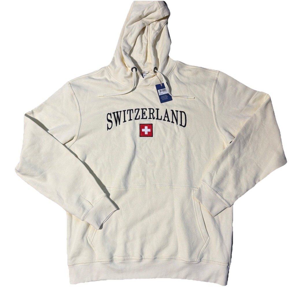 MBG Swiss‎ gifts Switzerland Cream Pullover XL Sweatshirt Hoodie NWT CHF 59